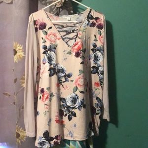 Beautiful Plus size Floral Shirt